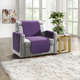 Wohnaccessoires - Wohnaccessoires mit Fleckschutz – Farbe LILA – Ansicht 2 Wohnaccessoires - Wohnaccessoires mit Fleckschutz, in Größe 101 (Sesselschoner, 50/150 cm) bis 865 (2x Armlehnenschoner, 50/ 70 cm), in Farbe GRÜN – Farbe LILA – Ansicht 2
