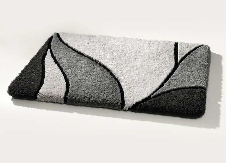 Badgarnituren - Badgarnitur für Fußbodenheizung geeignet, in Größe 100 (Vorleger halbrund, 50/ 80 cm) bis 110 (Hänge-WC-Garnitur, 2-tlg. 50/ 50 cm), in Farbe TERRA Ansicht 4