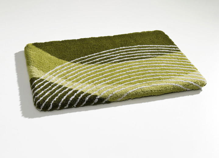 Badgarnituren - Badgarnitur von Kleine Wolke mit latexierter Rückseite, in Größe 100 (Vorleger halbrund, 50/ 80 cm) bis 112 (WC-Deckelbezug, 47/ 50 cm), in Farbe GRÜN Ansicht 2