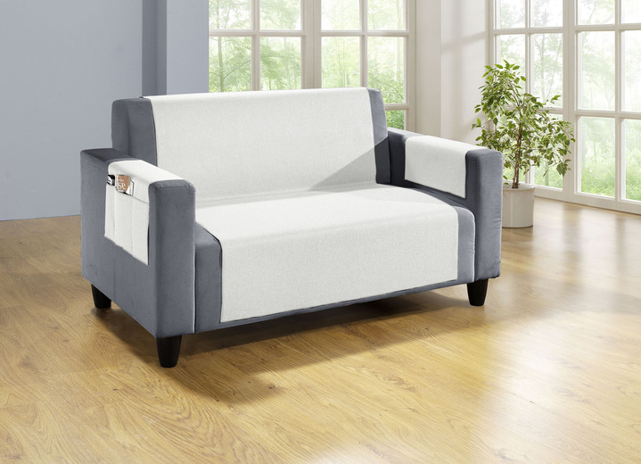 Kissenbezüge - Wohnaccessoires mit Fleckschutz-Ausrüstung, in Größe 101 (Sesselschoner, 48x150 cm) bis 915 (Stuhlkissen, 42x42x6 cm), in Farbe BRAUN Ansicht 19