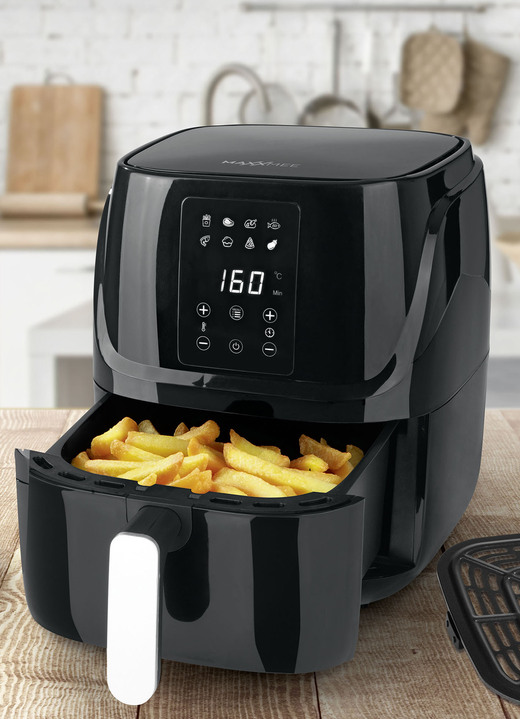Kochen & Grillen - Digitale Heißluft-Fritteuse mit 8 Programmen, in Farbe SCHWARZ