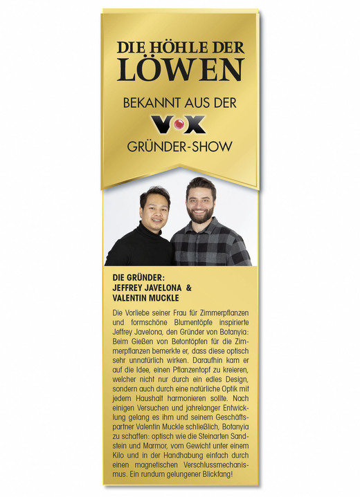 Wohnaccessoires - Pflanzenübertopf von Botanyia in edler Naturstein-Optik, in Farbe SAND Ansicht 6