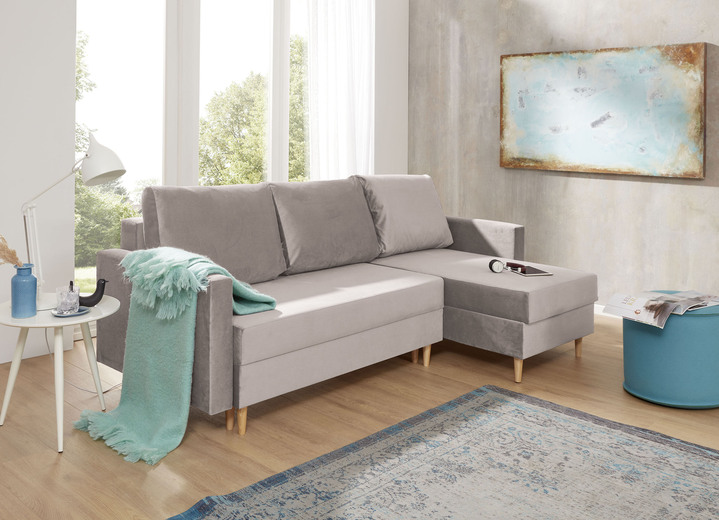 - Polsterecke mit Bettfunktion, in Farbe CREME Ansicht 1