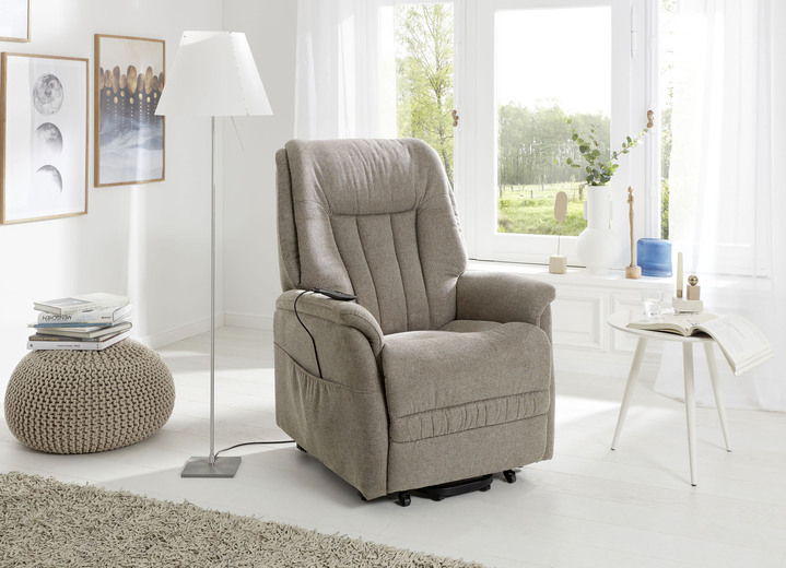 TV- & Relaxsessel - TV-Sessel mit Motor und Aufstehhilfe, in Farbe DUNKELBRAUN Ansicht 1