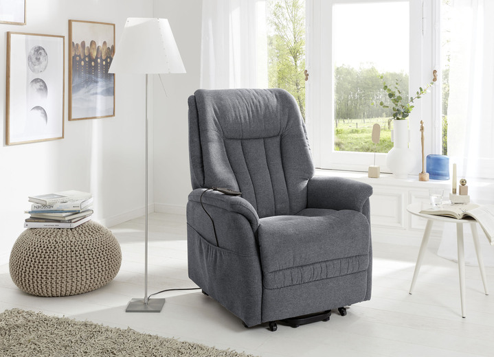 TV- & Relaxsessel - TV-Sessel mit Motor und Aufstehhilfe, in Farbe DUNKELGRAU Ansicht 1