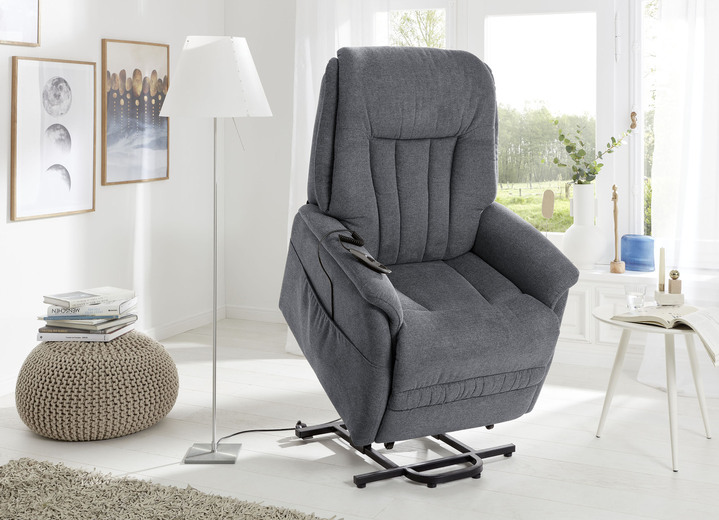 TV- & Relaxsessel - TV-Sessel mit Motor und Aufstehhilfe, in Farbe DUNKELGRAU Ansicht 2