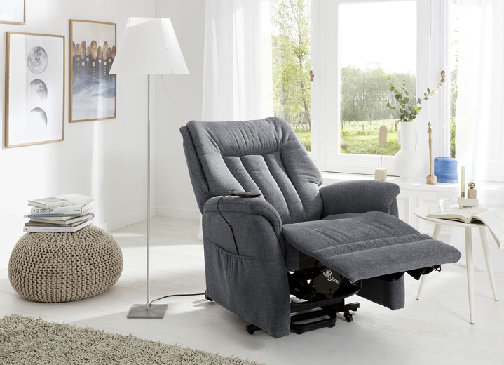 TV- & Relaxsessel - TV-Sessel mit Motor und Aufstehhilfe, in Farbe DUNKELGRAU Ansicht 3