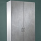 Regale & Schränke - Praktische Schränke in geradlinigem Design – Farbe WEISS-BETON – Ansicht 2 Regale & Schränke - Praktische Schränke in geradlinigem Design, in Farbe WEISS-BETON, in Ausführung Schrank, 1-türig – Farbe WEISS-BETON – Ansicht 2