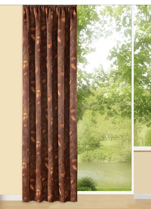 Klassisch - Blickdichte Verdunkelungsschals, in Größe 358 (H145xB140 cm) bis 456 (H245xB140 cm), in Farbe TERRA Ansicht 7