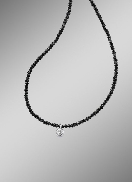 - Diamant-Halskette mit einem Brillant, in Farbe  Ansicht 1
