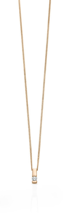 mit Diamanten - Anhänger in Roségold mit Brillant, in Farbe  Ansicht 2