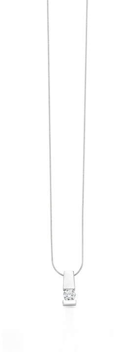 Schmuck & Uhren - Edler Anhänger in Weißgold mit Brillant, in Farbe  Ansicht 2