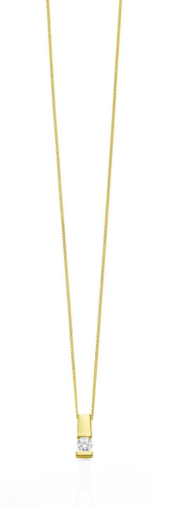 Schmuck & Uhren - Edler Anhänger in Gelbgold mit Brillant, in Farbe  Ansicht 2