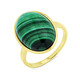 Ringe - Damenring mit echt Malachit – Ansicht 2 Ringe - Damenring mit echt Malachit, in Größe 160 bis 220, in Farbe  – Ansicht 2
