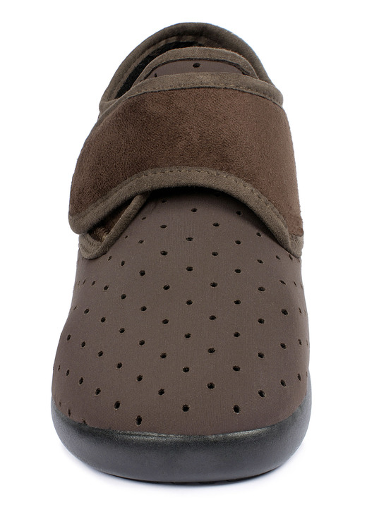 Halbschuhe - Aerosoft® Flex Stretch-Klettslipper von Jürgen Hirsch®, in Größe 036 bis 046, in Farbe SCHWARZ Ansicht 7