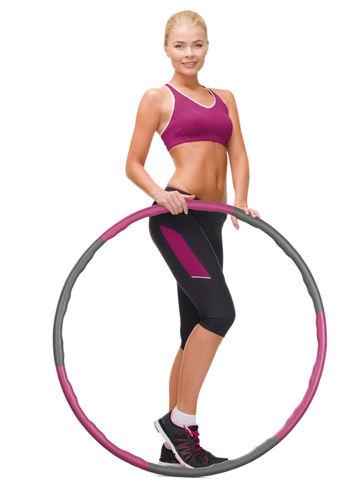 - Hula-Hoop Reifen mit Wellenstruktur, in Farbe LILA-GRAU Ansicht 3