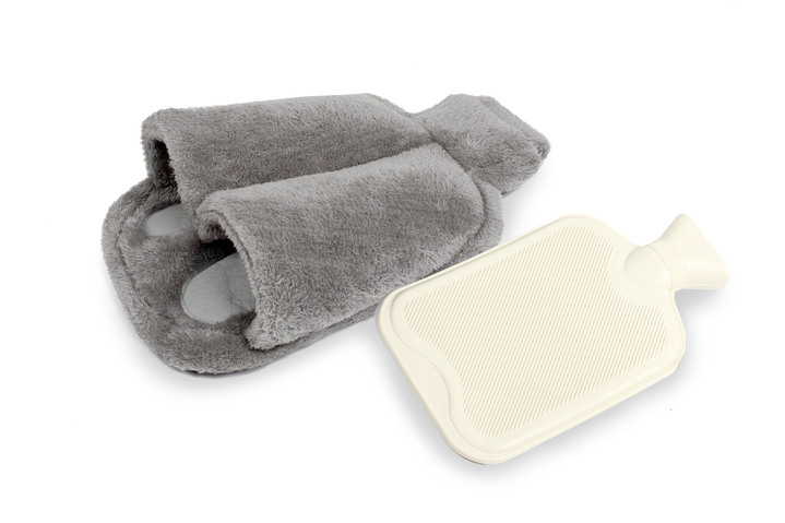 Wärme & Entspannung - Vital Comfort Fuß-Wärmflasche mit sanftem Fleece-Bezug, in Farbe ROT Ansicht 6