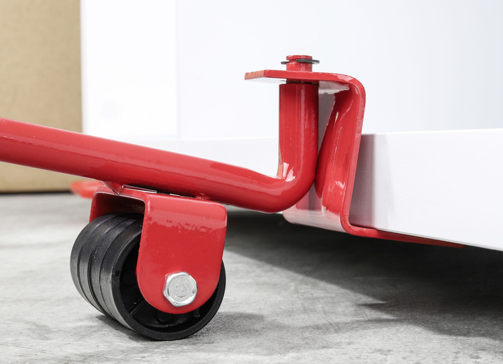 Sonstiges - Möbel-Heber und 4 Transport-Rollen Ansicht 3 Sonstiges - Möbel-Heber und 4 Transport-Rollen, in Farbe ROT-SCHWARZ Ansicht 3