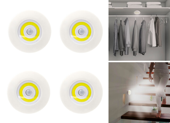 Sonstiges - Kabellose LED-Leuchte mit Bewegungssensor, in Farbe WEISS-GELB Ansicht 1