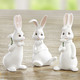 Ostern - Goebel Minihasen, 3er-Set, in Farbe WEISS, in Ausführung Mini-Hängehasen im 3er-Set