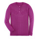Pullover - Pullover mit floraler Struktur – Farbe BEERE Pullover - Pullover mit floraler Struktur, in Größe 038 bis 054, in Farbe HELLBLAU