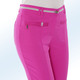 Hosen - 7/8-lange Hose mit kontrastfarbenem Zierband, in Größe 017 bis 052, in Farbe JADEGRÜN – Farbe PINK – Ansicht 2