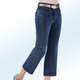 Culotten - Jeans-Culotte in 5-Pocket-Form, in Größe 017 bis 050, in Farbe JEANSBLAU – Farbe DUNKELBLAU – Ansicht 3