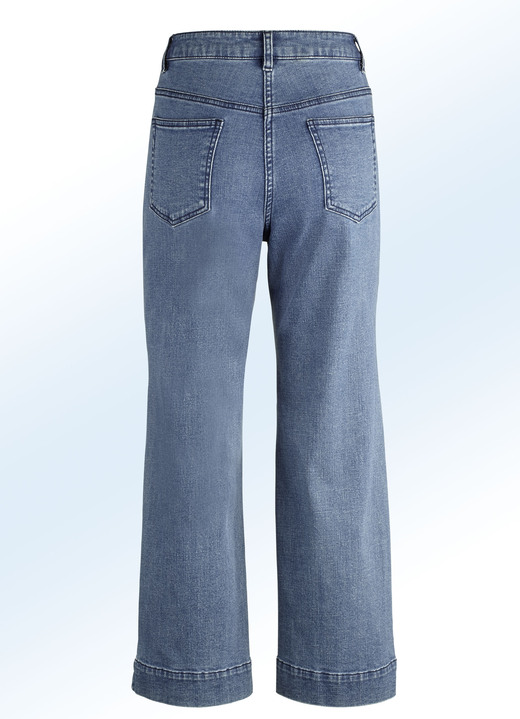 Culotten - Jeans-Culotte in 5-Pocket-Form, in Größe 017 bis 050, in Farbe JEANSBLAU Ansicht 2