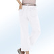 Culotten - Jeans-Culotte in 5-Pocket-Form, in Größe 017 bis 050, in Farbe JEANSBLAU – Farbe WEISS – Ansicht 4