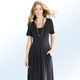 Freizeitkleider - Kleid in Schlupfform, in Größe 036 bis 052, in Farbe SCHWARZ