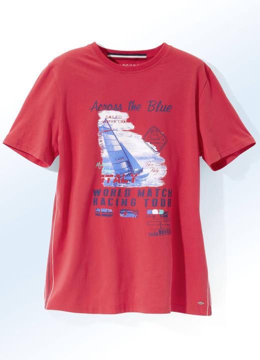 Hemden, Pullover & Shirts - Shirt von „Milano Italy“ in 3 Farben, in Größe 3XL (64/66) bis XXL (60/62), in Farbe ROT Ansicht 1