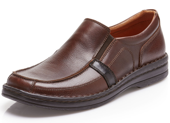 Slipper & Schnürschuhe - GINO GALANTE, klassische Herren-Slipper, mit herausnehmbarem Fußbett, in Größe 039 bis 046, in Farbe BURGUND Ansicht 1