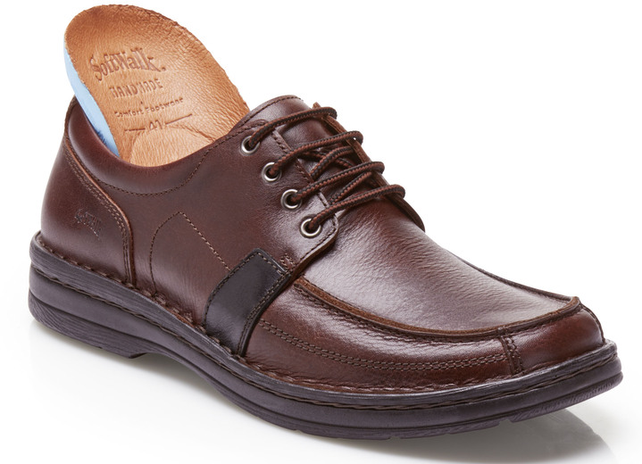 Slipper & Schnürschuhe - GINO GALANTE, schicke Herren- Schnürschuhe, mit herausnehmbarem Fußbett, in Größe 040 bis 047, in Farbe SCHWARZ Ansicht 6