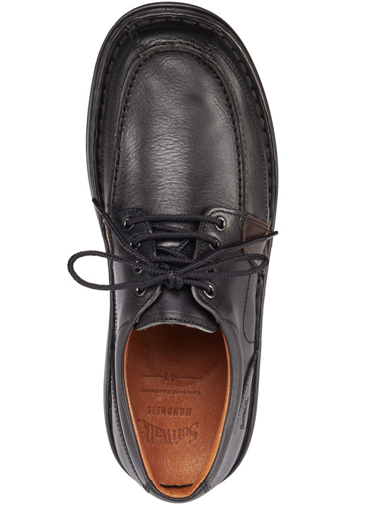 Slipper & Schnürschuhe - GINO GALANTE, schicke Herren- Schnürschuhe, mit herausnehmbarem Fußbett, in Größe 040 bis 047, in Farbe SCHWARZ Ansicht 3