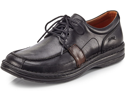 Schnürschuh mit Kontrast-Einsätzen
