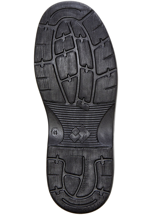 Slipper & Schnürschuhe - GINO GALANTE, klassische Herren-Slipper, mit herausnehmbarem Fußbett, in Größe 040 bis 047, in Farbe SCHWARZ Ansicht 4