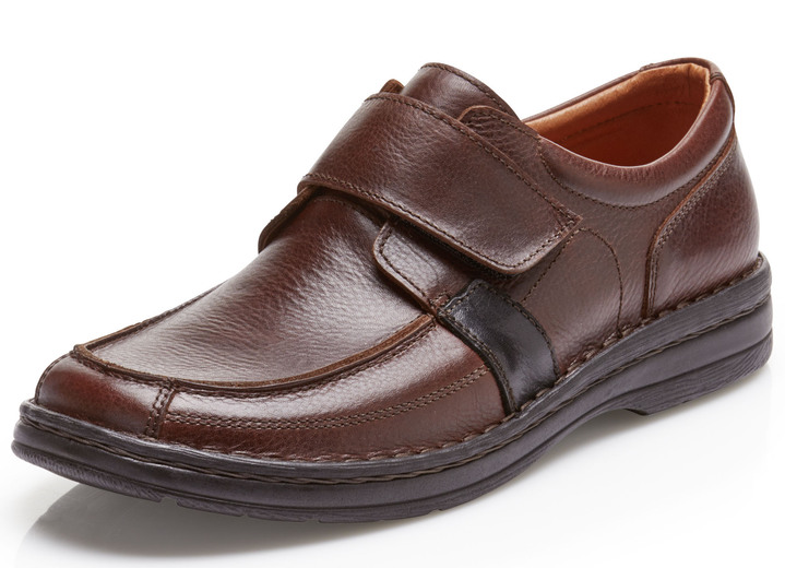 Slipper & Schnürschuhe - GINO GALANTE, klassische Herren-Slipper, mit herausnehmbarem Fußbett, in Größe 040 bis 047, in Farbe SCHWARZ Ansicht 5