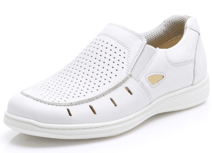 Slipper & Schnürschuhe - GINO GALANTE, sommerliche Herren-Slipper, mit herausnehmbarem Fußbett, in Größe 040 bis 046, in Farbe BLAU Ansicht 3