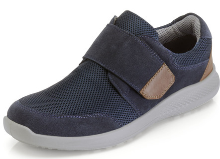 Slipper mit Lederbesätzen