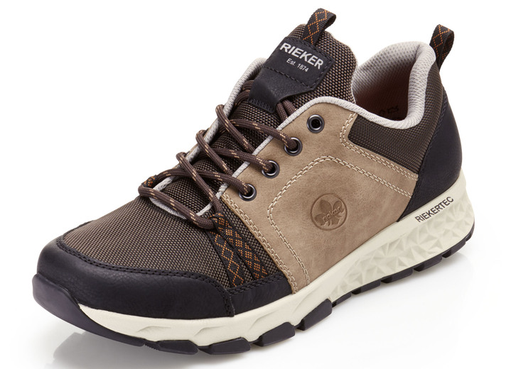 - Rieker Sneaker mit Schnürung, in Größe 040 bis 047, in Farbe TAUPE-BRAUN-SCHWARZ Ansicht 1