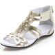 Sandaletten & Pantoletten - Andrea Conti, modische Damen-Sandalen, aus Leder, in Größe 036 bis 041, in Farbe SILBER – Farbe GOLD – Ansicht 1