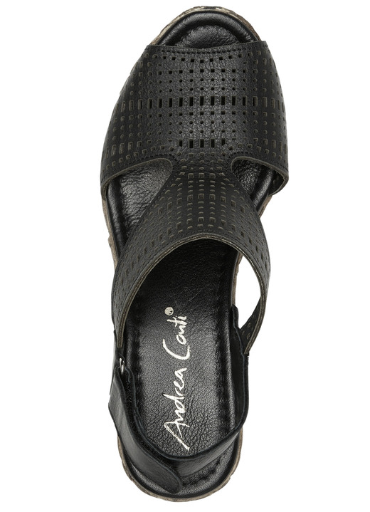 Sandaletten & Pantoletten - Andrea Conti Sandalette aus Nappaleder, in Größe 036 bis 042, in Farbe MARONE Ansicht 5