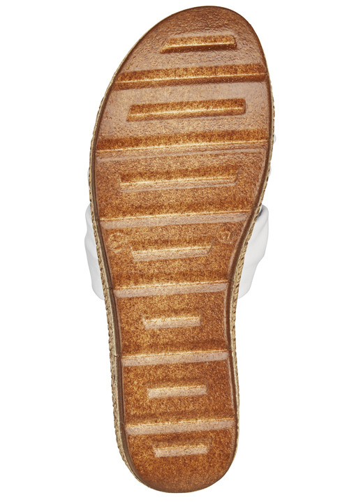 Sandaletten & Pantoletten - Andrea Conti Schlauchriemchen-Pantolette aus Nappaleder, in Größe 036 bis 042, in Farbe WEISS Ansicht 3