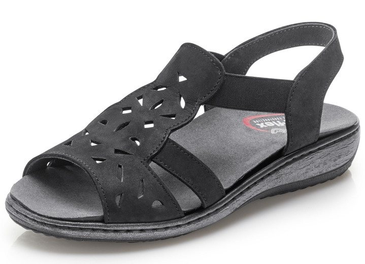 Komfortschuhe - ELENA EDEN Sandale in luftiger Ausführung, in Größe 036 bis 042, in Farbe SCHWARZ
