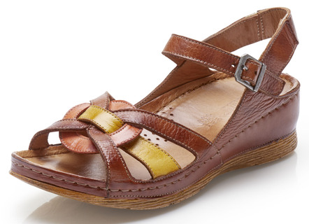 Gemini Sandale aus schattiertem Rind-Nappaleder