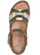 Komfortschuhe - Gemini, klassische Damen-Sandalen, Weite G, mit Gummizug, in Größe 036 bis 042, in Farbe KHAKI-BUNT – Farbe KHAKI-BUNT – Ansicht 2