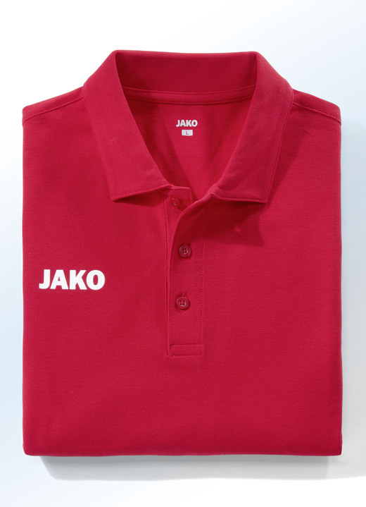 Sport- & Freizeitmode - Poloshirt von „Jako“ in 5 Farben, in Größe 3XL (58/60) bis XXL (56), in Farbe ROT Ansicht 1