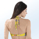 Bademode - Bikini mit Bügel, Höschen seitlich raffbar, in Größe 036 bis 048, in Cup B, in Farbe GELB-BUNT – Farbe GELB-BUNT – Ansicht 3