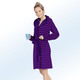 Bademäntel - Bademantel von Laurina, in Größe L (44/46) bis XXL (52/54), in Farbe LILA-BEERE