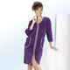 Hauskleider - Hauskleid mit  Zierband – Farbe LILA Hauskleider - Hauskleid mit  Zierband, in Größe 036 bis 054, in Farbe TÜRKIS